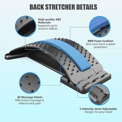 UrbanVital™ Multi-Level Back Stretcher for Pain Relief